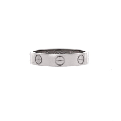 Cartier Love Wedding Band Ring 18K White Gold