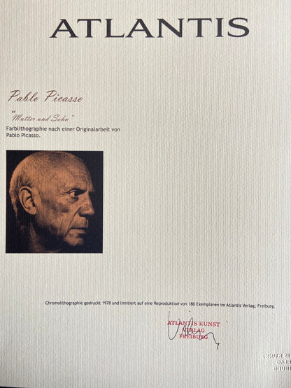Pablo Picasso Lithograph Coa Signed By Hand