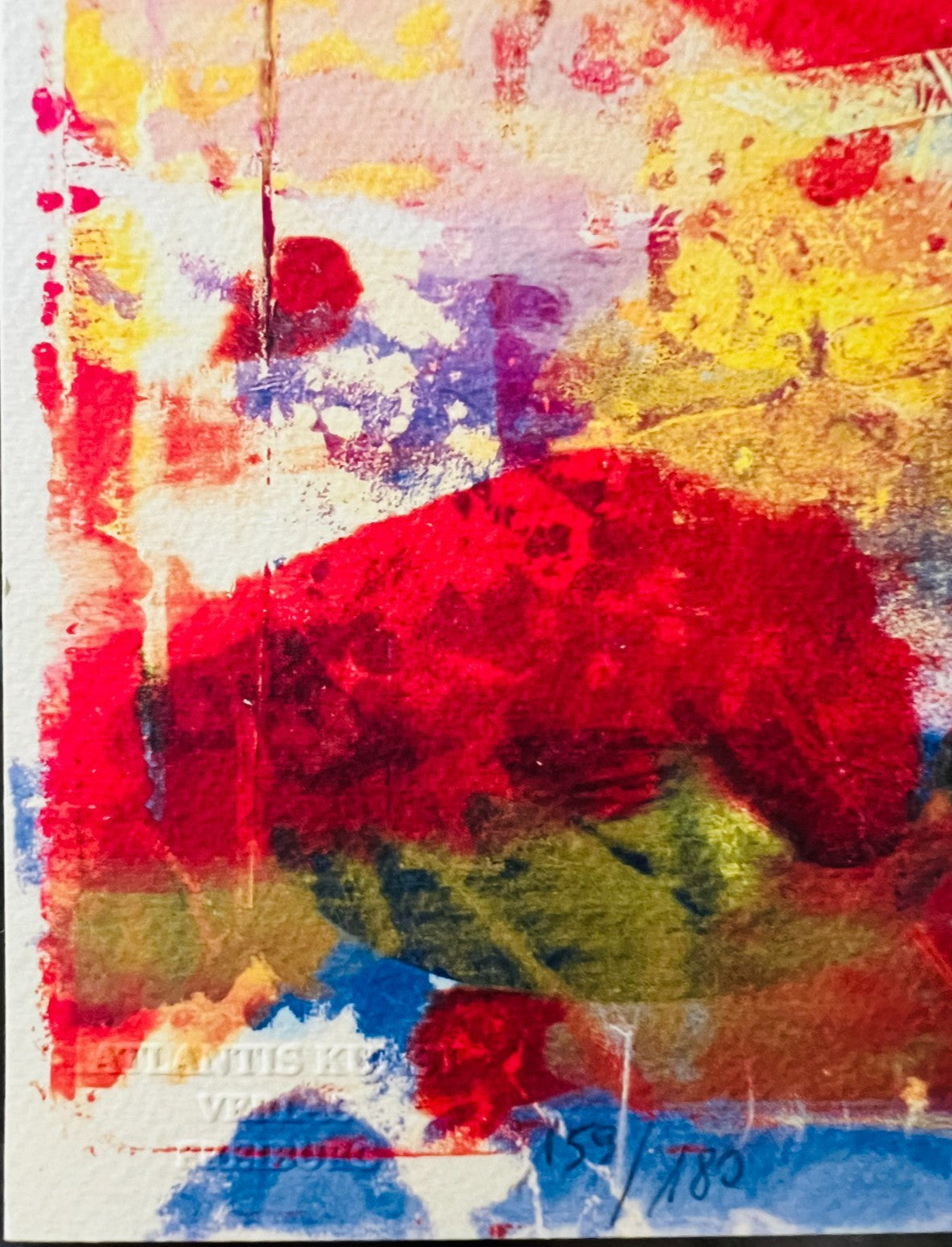 Numbered Sam Gilliam Lithograph with COA in Pencil