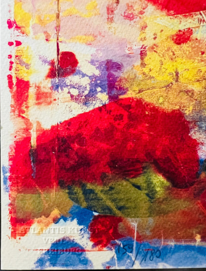 Numbered Sam Gilliam Lithograph with COA in Pencil