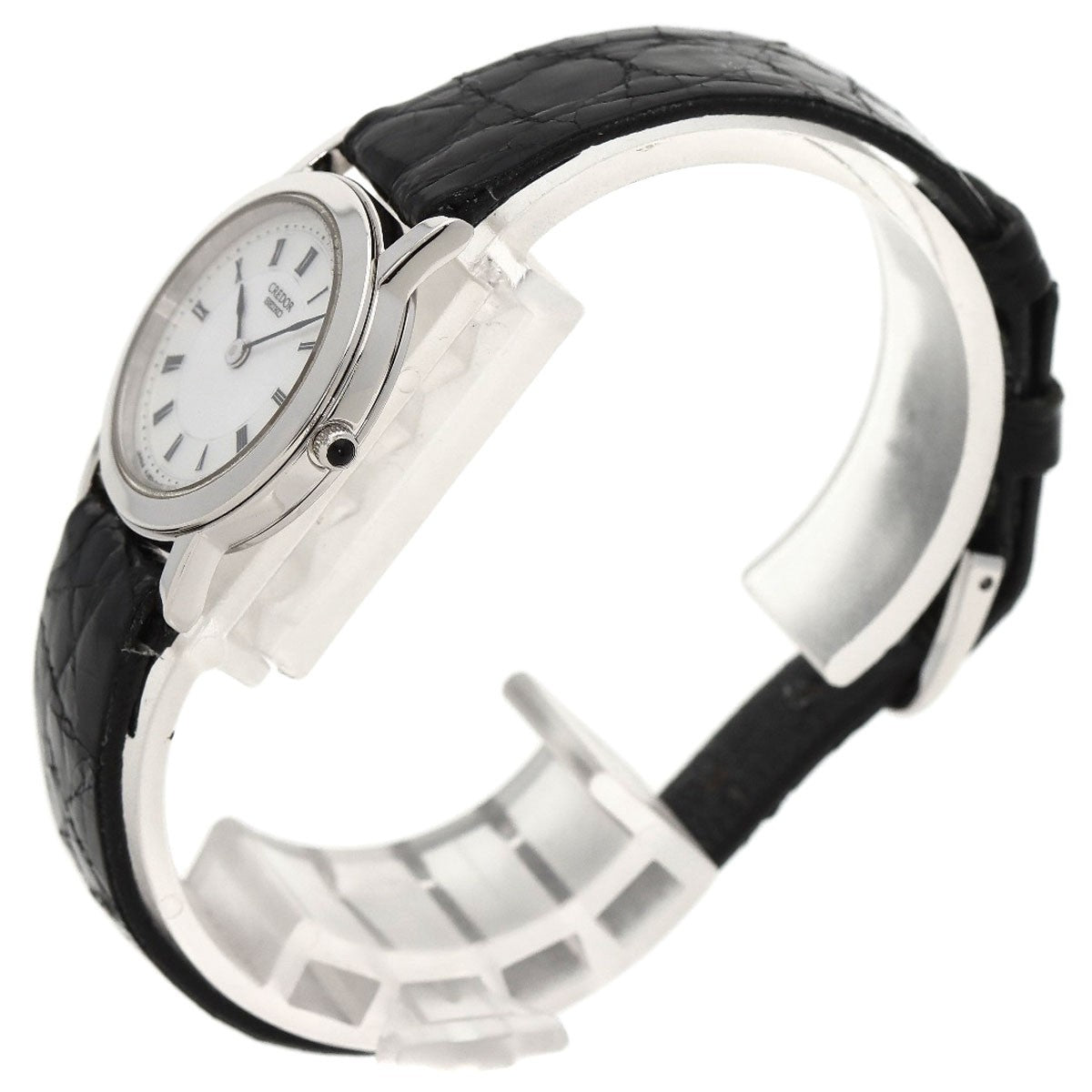 Seiko Credor Watches 4J80-0A10 Platinum Pt950/Leather