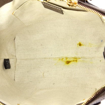 Gucci Ophidia Top Handle Tote Geometric Gg Coated Canvas Small