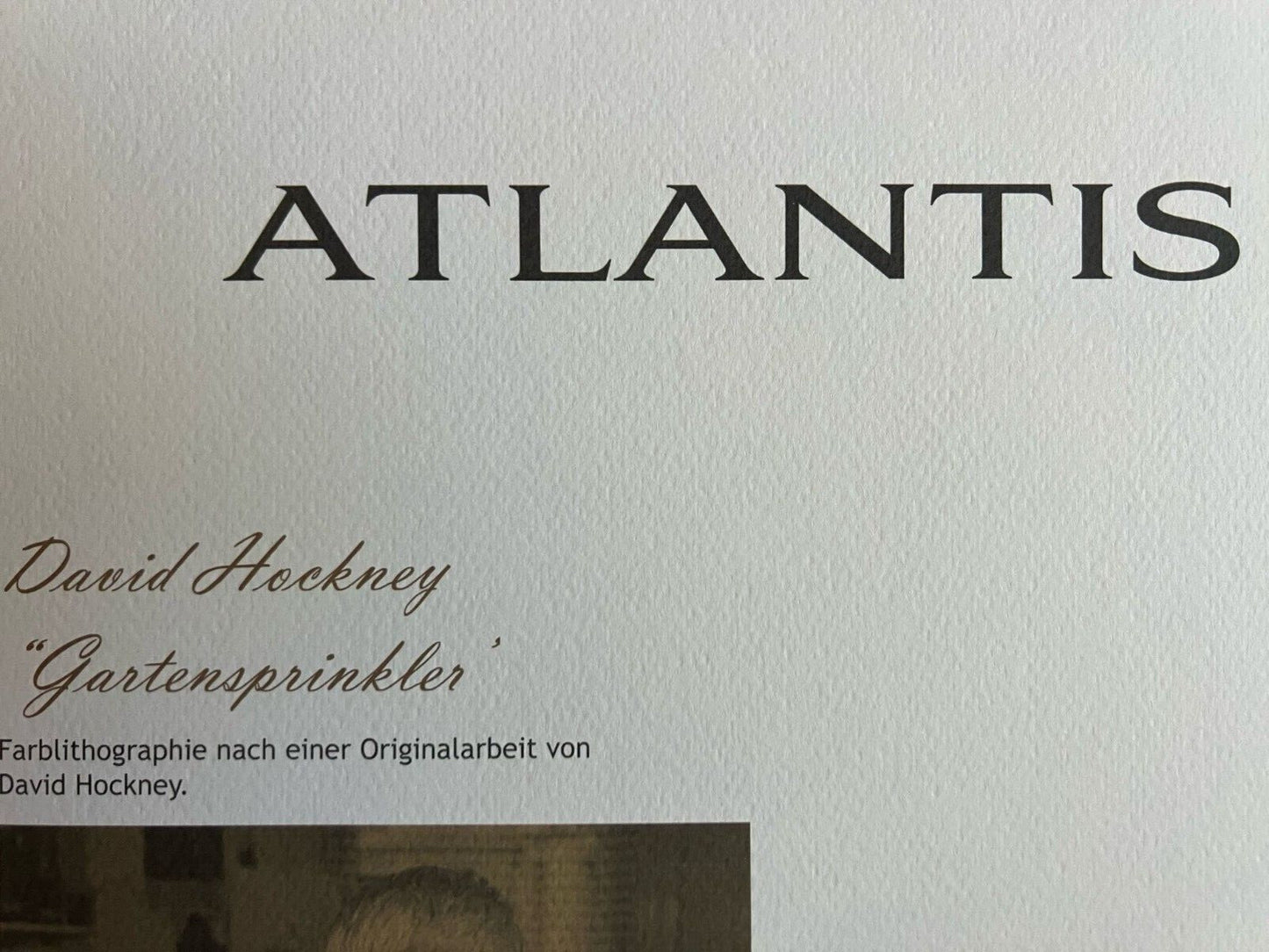 David Hockney Lithograph