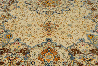 Handmade Semi-Antique Oriental Rug Beige