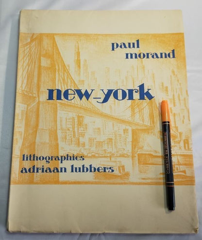 Paul Morand New-York 1931 W/ 30 Lithographs By Adriaan Lubbers Limited Edition