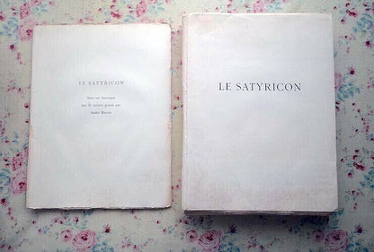 Le Satyricon Illustrated By Andre Derain 1951 Ancient Rome Novel Book Rare