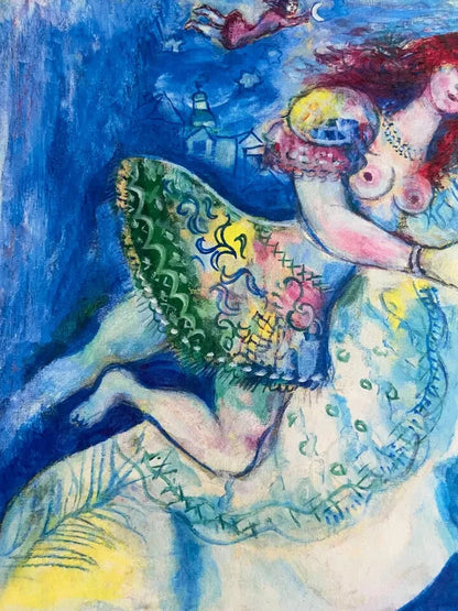 Marc Chagall Lithograph Mourlot Coa Signed Published