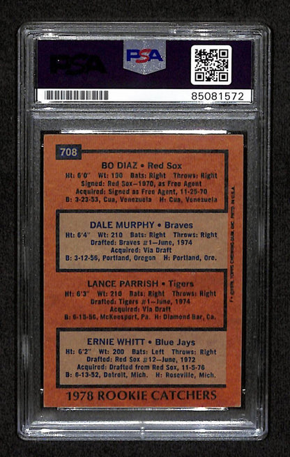 Diaz/Murphy/Parrish/Whitt Multi-Signed 1978 Topps