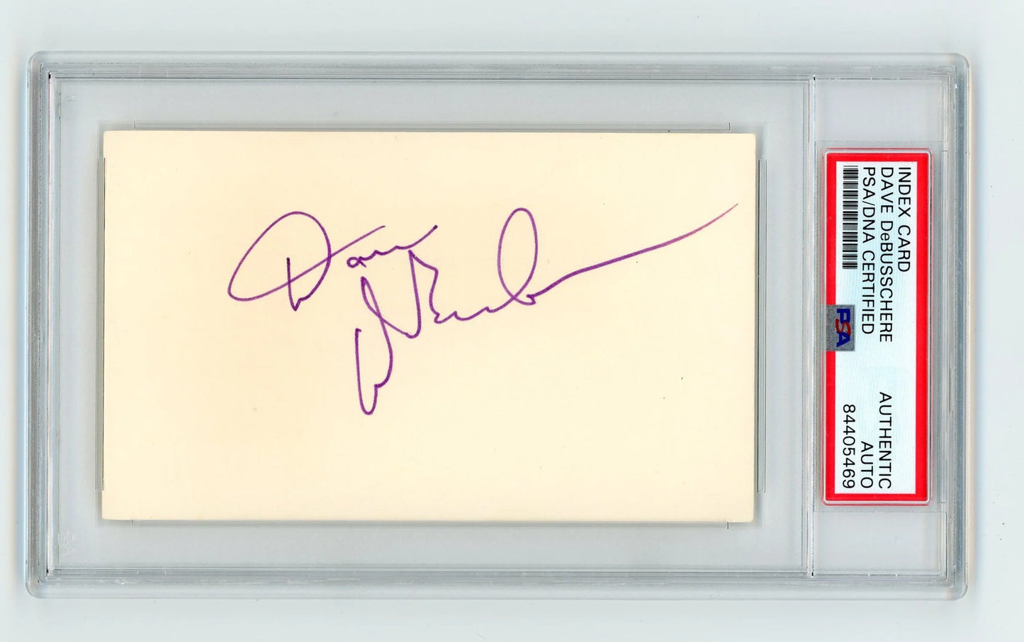 Dave Debusschere Autographed Index Card (Psas/Dna)