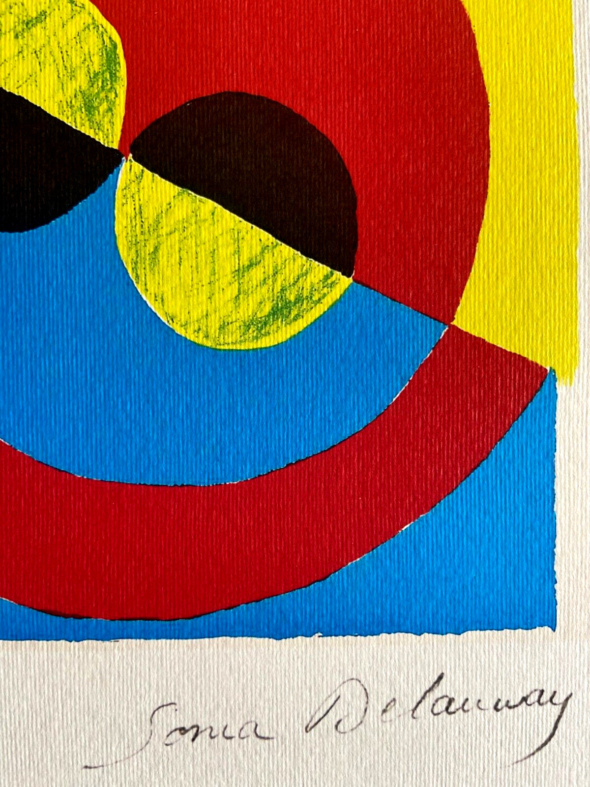 Sonia Delaunay Lithograph Coa Signed Stamped Numbered By Hand 175 Ex