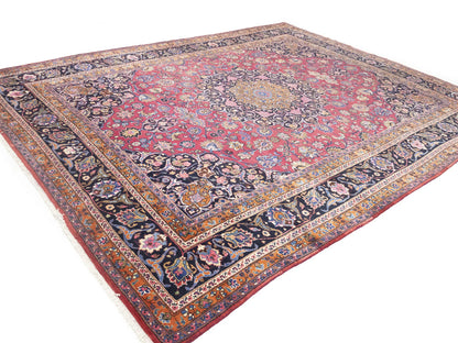 Handmade Traditional Floral Style Signed Rug Wool Oriental Home Carpet 10X13 ft