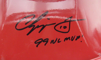 Chipper Jones Hof Signed/Ins Mlb Batting Helmet
