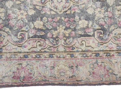 Vintage Antique Distressed Oriental Rug Brown
