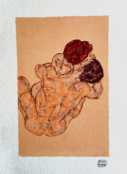 Egon Schiele Lithograph Coa Signed Numbered Stamp -Edvard Munch