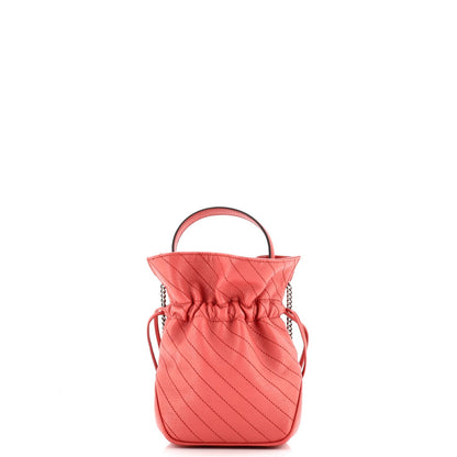 Gucci Blondie Nm Bucket Bag Diagonal Quilted Leather Mini