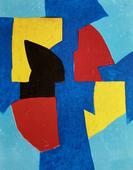 Serge Poliakoff Lithograph Moma Coa Signed Op Numbered In Pencil