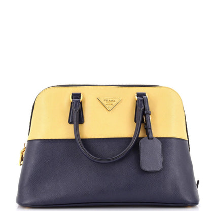 Prada Bicolor Promenade Bag Saffiano Leather Medium