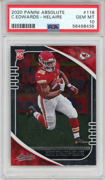 Clyde Edwards-Helaire 2020 Panini Absolute Rookie Card #118 (Psa)