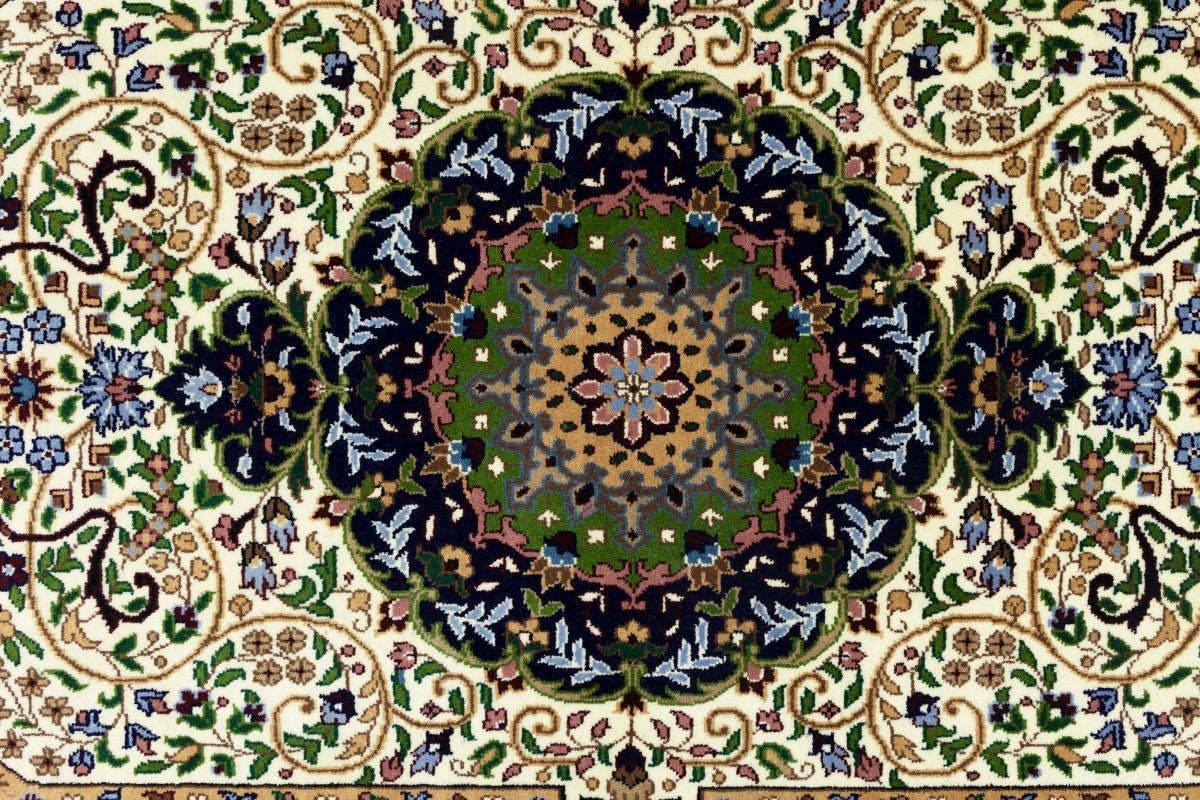Hand-knotted classic floral medallion rug oriental bedroom carpet
