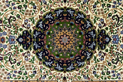 Hand-knotted classic floral medallion rug oriental bedroom carpet
