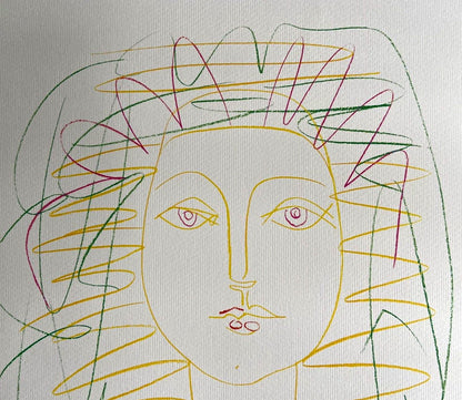 Pablo Picasso Lithograph Coa Signed Numbered In Pencil Stamped