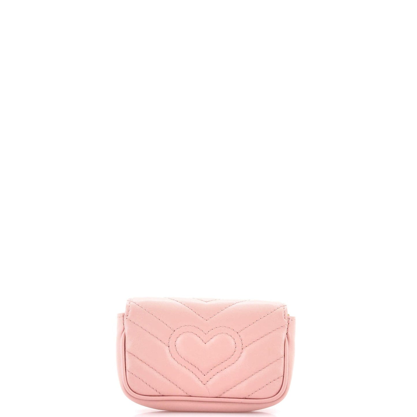 Gucci Gg Marmont Coin Purse On Chain Matelasse Leather