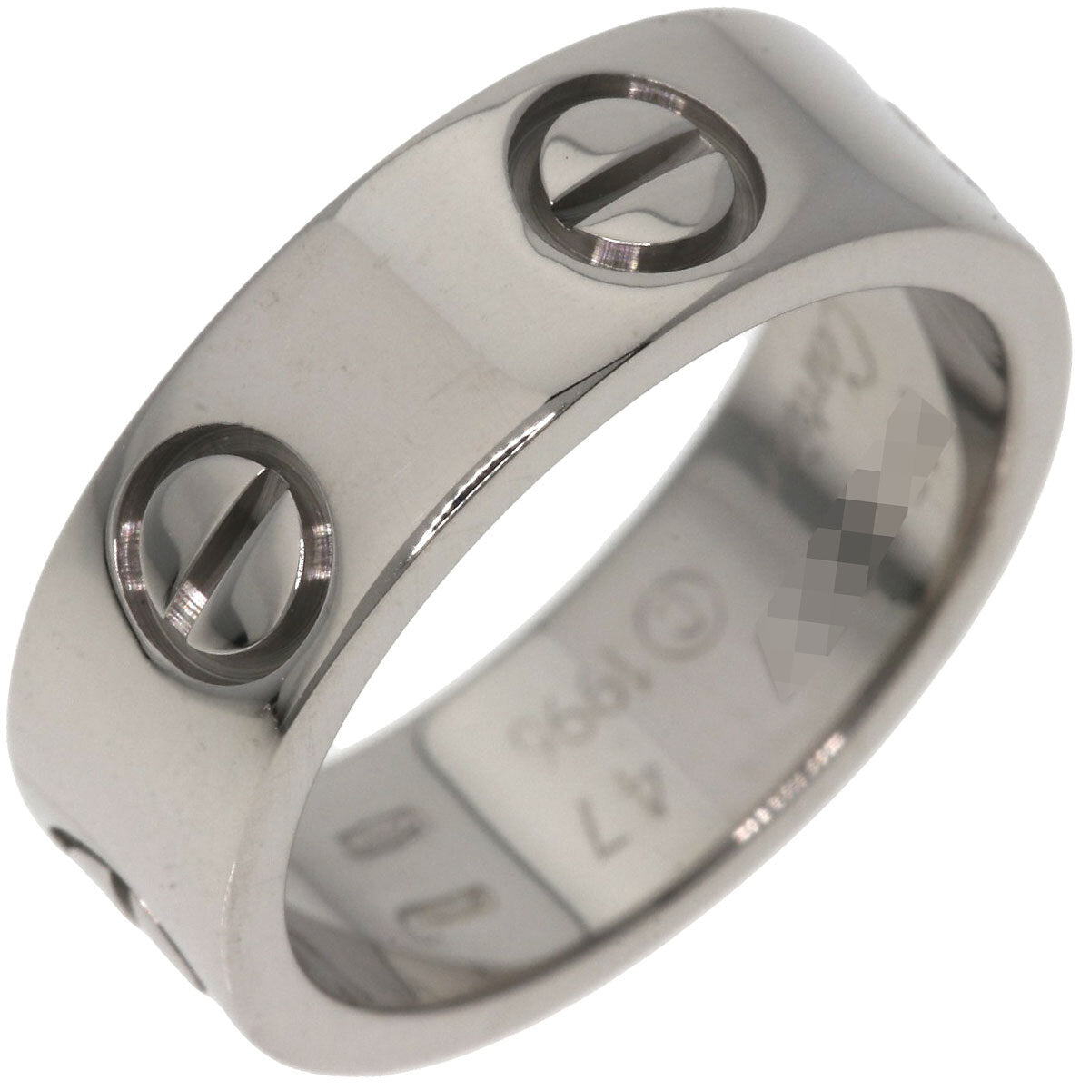 Cartier Ring Love Ring #47 K18 White Gold