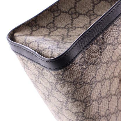 Gucci Padlock Chain Tote Gg Coated Canvas With Leather Small