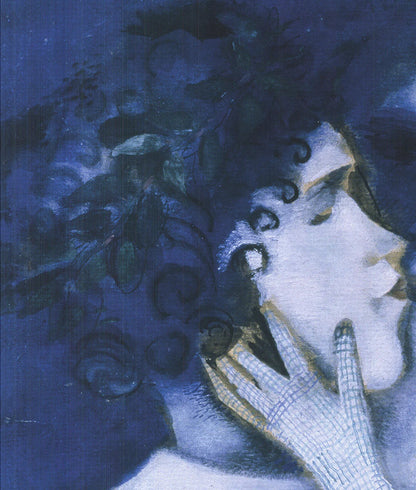 Marc Chagall Blue Lovers " Offset Lithograph Modernism