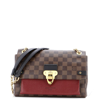 Louis Vuitton Vavin Handbag Damier With Leather Pm