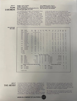Tommy Lasorda Autographed 8X11 Magazine Page Los Angeles Dodgers