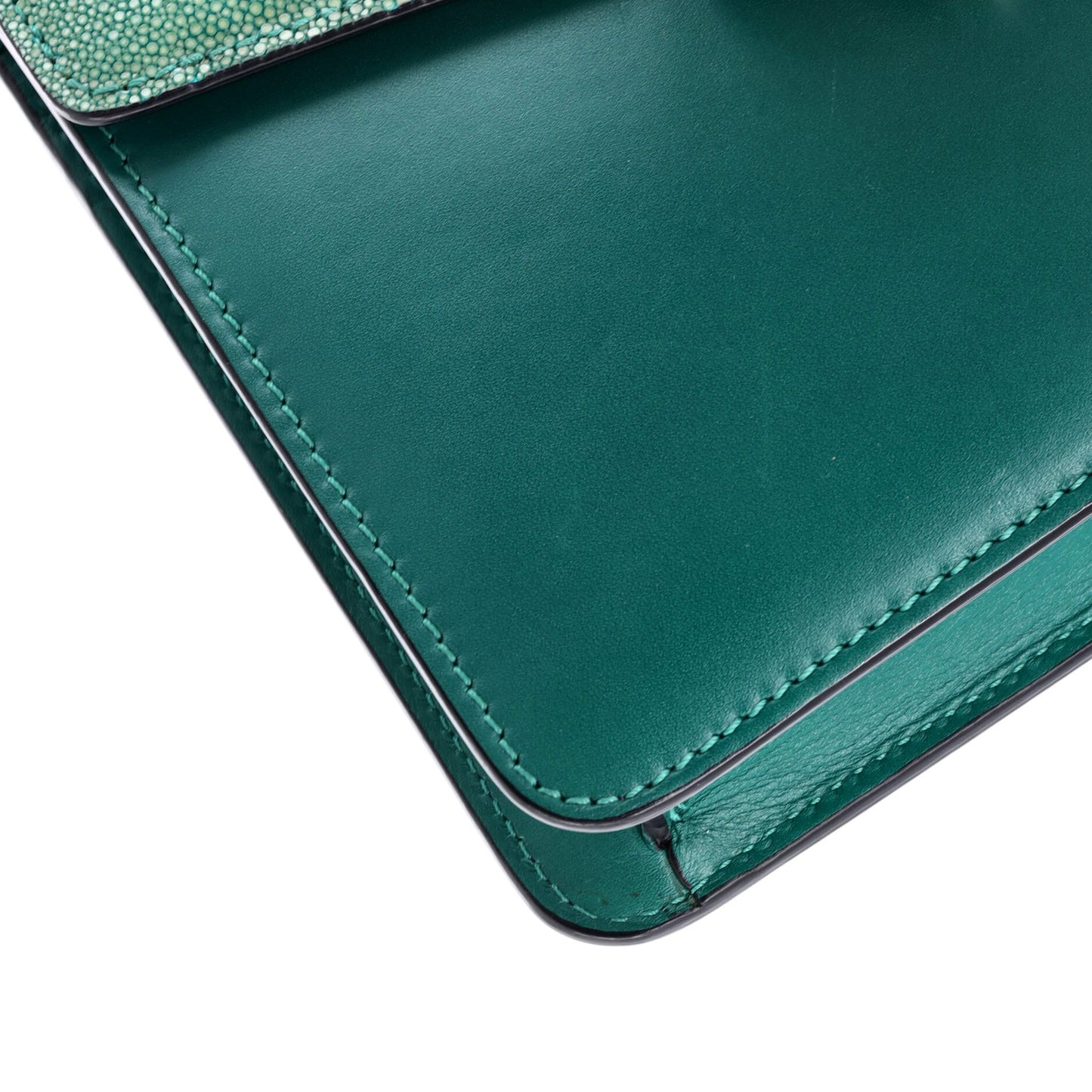 Bvlgari Serpenti Forever Square Shoulder Bag Leather And Stingray Small