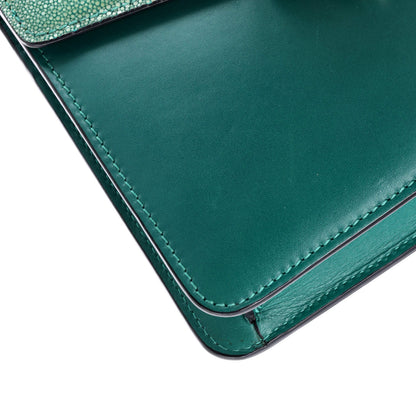 Bvlgari Serpenti Forever Square Shoulder Bag Leather And Stingray Small