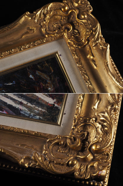 Rodolphe Caillaux (France) - Paris Original Painting Oil On Canvas Signed Framed