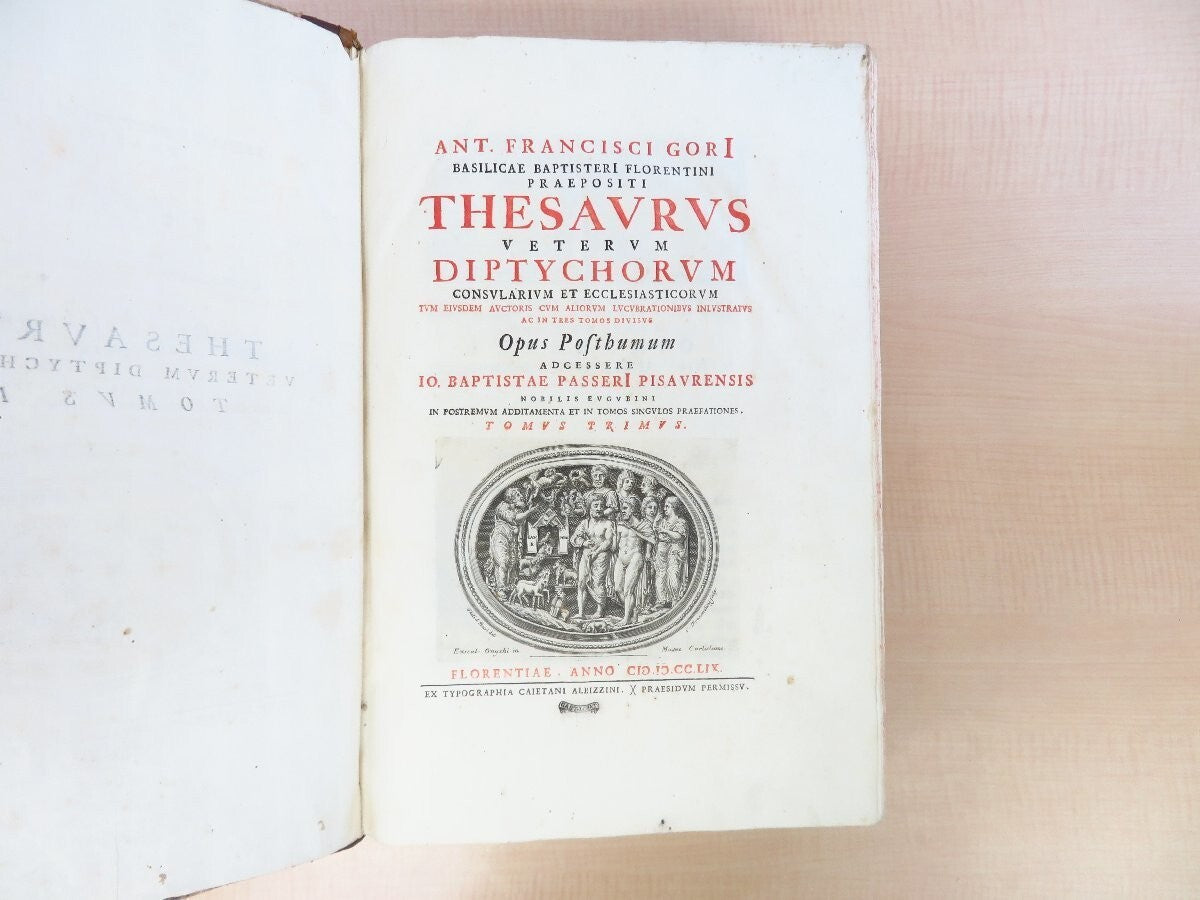Antonio Francesco Gori Thesaurus Veterum Diptychorum 1759 1St Engravings