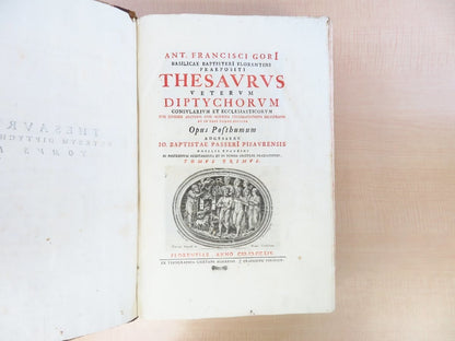 Antonio Francesco Gori Thesaurus Veterum Diptychorum 1759 1St Engravings