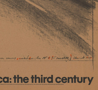 Javacheff Christo Wrapped Oil Barrels Texas " Lithograph Contempor