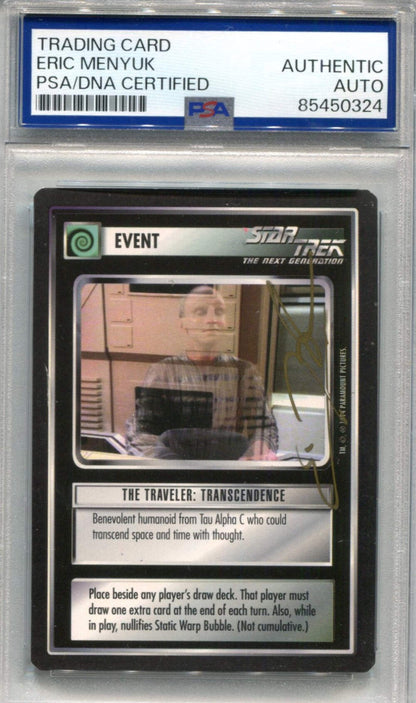 Eric Menyuk Skybox Stark Trek The Next Generation Psa Authentic Auto Card