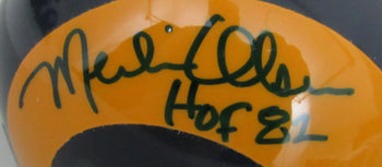 Merlin Olsen Hof Signed/Inscribed Los Angeles Rams Mini Helmet Jsa 160433