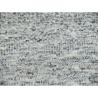 8'X10'2" Owl Gray Modern Grass Design Pure Wool Hand Knotted Rug