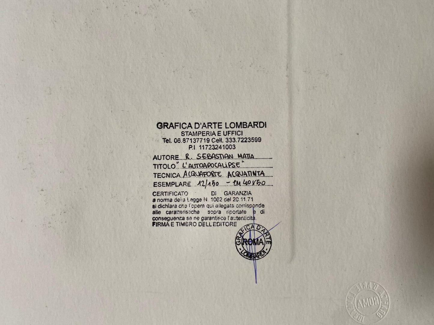 Roberto Sebastian Matta Engraving Hand Signed Numbered By Hand Crayon