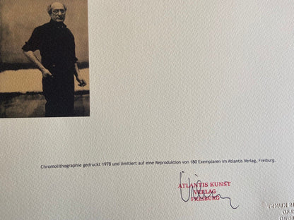 Mark Rothko Lithograph Coa Signed Op Numbered 180 Willem-De-Kooning