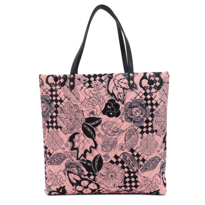 Cotton CHANEL Camellia ribbon tote Bag