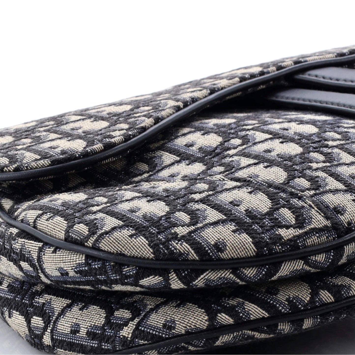 Christian Dior Saddle Handbag Oblique Canvas Medium