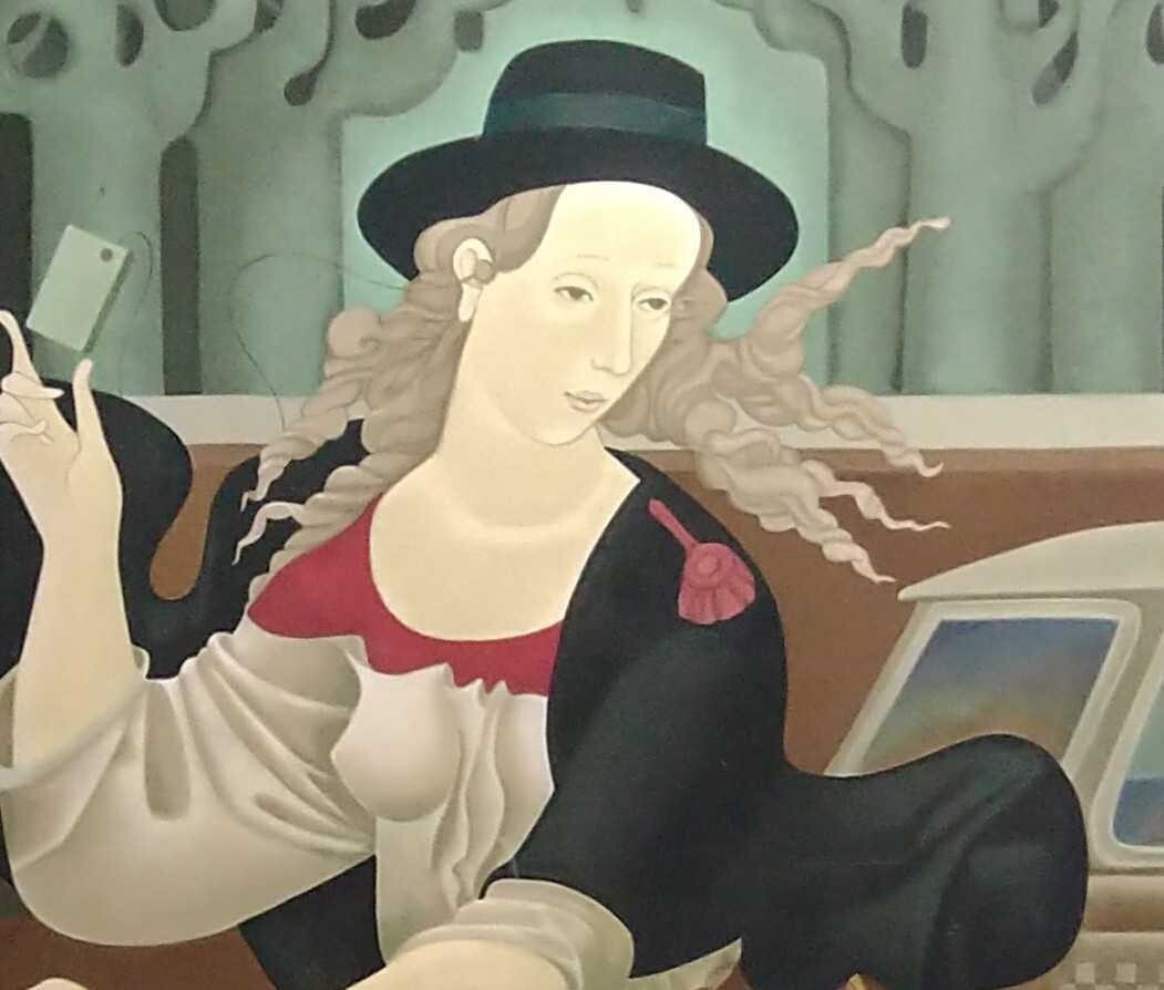 Janet and Emmanuel Snitkovsky " FifthAve "Original Silkscreen Ukrainian art