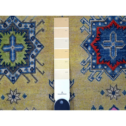 5'X6'9" Old Gold All Natural Wool Fusion Kazak Hand Knotted Oriental Rug