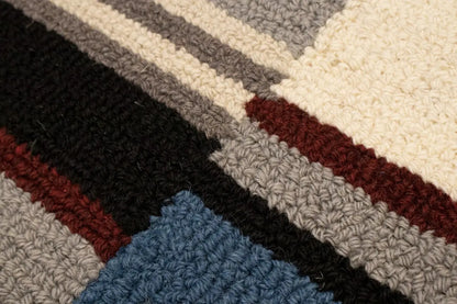 Hand-Tufted Modern Rug Plush 5X8 Multicolored
