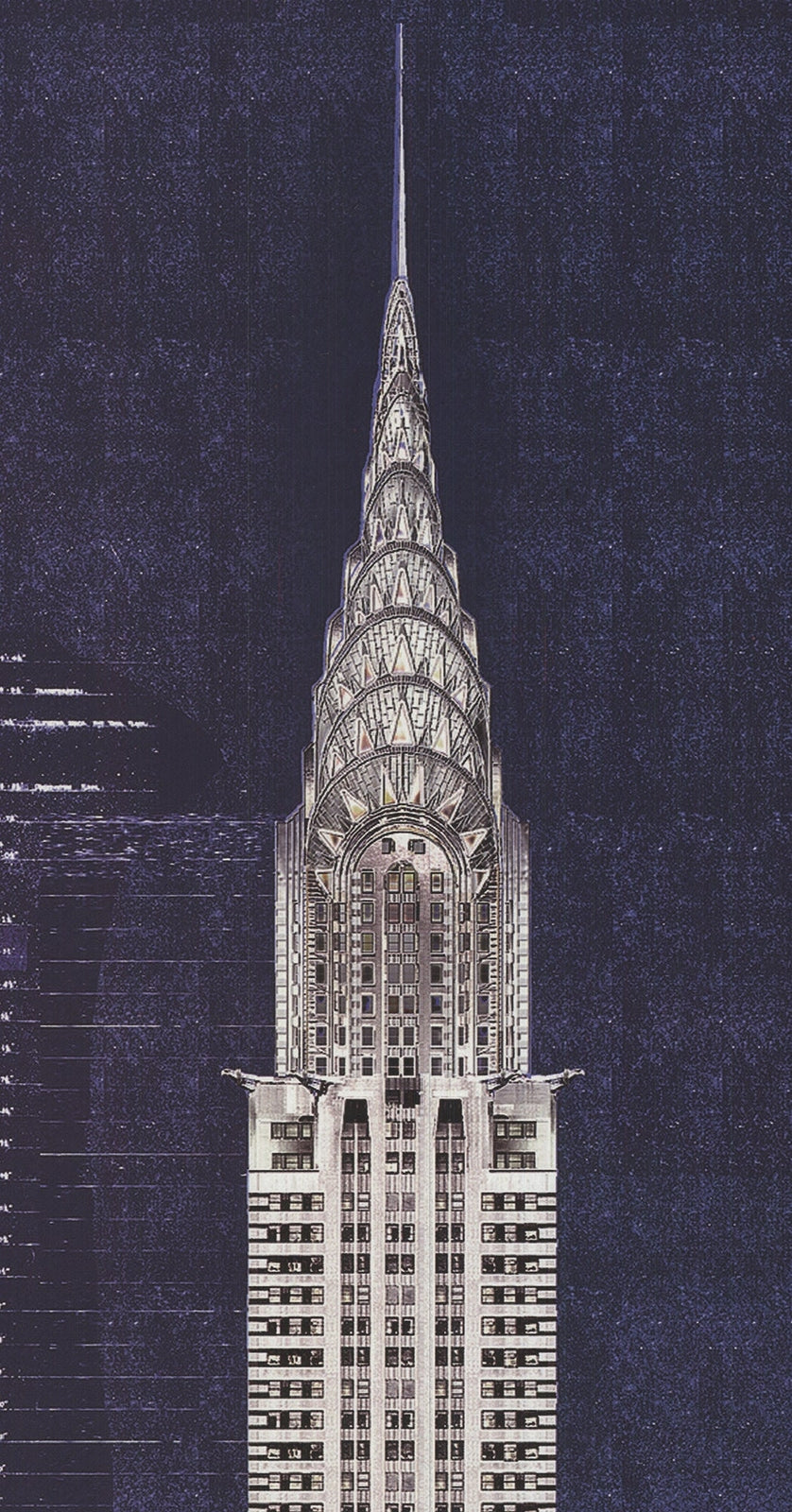 Andy Hickes Chrysler Building " Offset Lithograph Contemporary