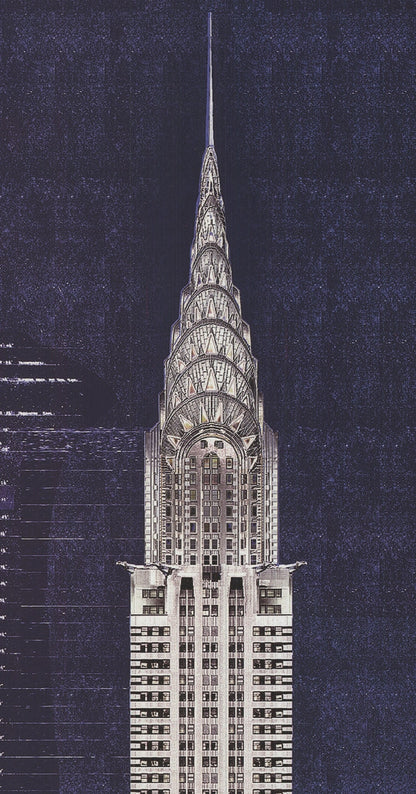 Andy Hickes Chrysler Building " Offset Lithograph Contemporary