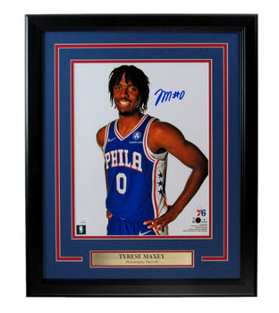 Tyrese Maxey Signed 11X14 Photo Philadelphia